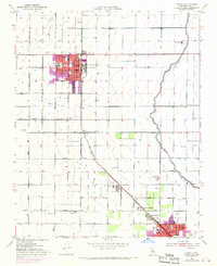 Wasco 1953 topographic map thumbnail
