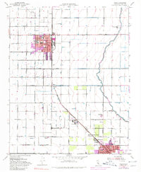 Wasco 1953 topographic map preview