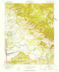 Watsonville East 1955 topographic map thumbnail