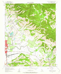 Watsonville East 1955 topographic map thumbnail