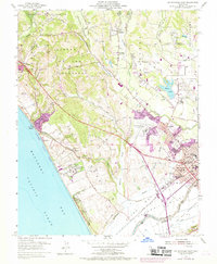 Watsonville West 1954 topographic map thumbnail