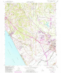 Watsonville West 1954 topographic map thumbnail