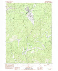 Weaverville 1982 topographic map thumbnail