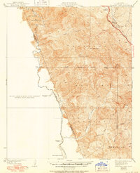Whitaker Peak 1935 topographic map thumbnail