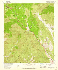 Whitaker Peak 1958 topographic map thumbnail