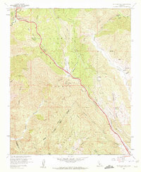Whitaker Peak 1958 topographic map thumbnail