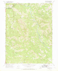 Willis Ridge 1966 topographic map thumbnail