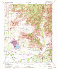 Woodlake 1952 topographic map thumbnail