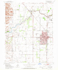 Woodland 1952 topographic map thumbnail