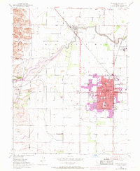 Woodland 1952 topographic map thumbnail
