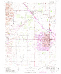 Woodland 1952 topographic map thumbnail