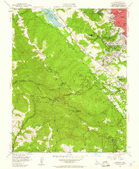 Woodside 1953 topographic map thumbnail