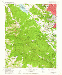 Woodside 1961 topographic map thumbnail