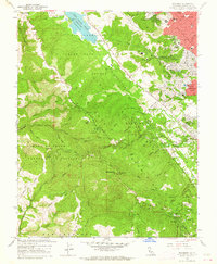 Woodside 1961 topographic map thumbnail