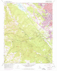 Woodside 1961 topographic map thumbnail