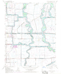 Woodward Island 1952 topographic map thumbnail