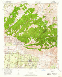 Yorba Linda 1949 topographic map thumbnail