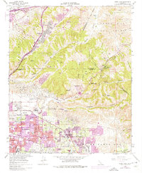 Yorba Linda 1964 topographic map thumbnail