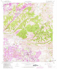 Yorba Linda 1964 topographic map thumbnail