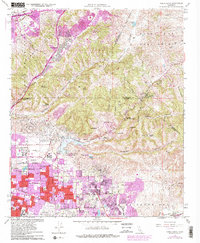 Yorba Linda 1981 topographic map thumbnail