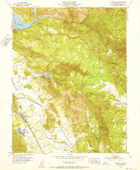 Yountville 1951 topographic map thumbnail