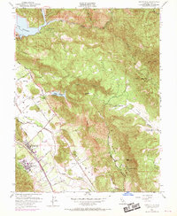 Yountville 1951 topographic map thumbnail