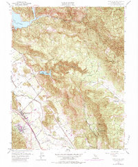 Yountville 1951 topographic map thumbnail