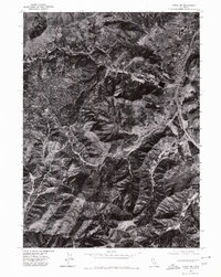 Yreka NW 1974 topographic map thumbnail
