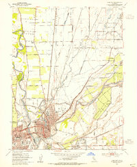 Yuba City 1952 topographic map thumbnail