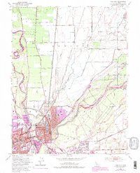 Yuba City 1952 topographic map thumbnail