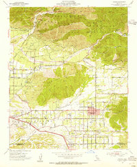 Yucaipa 1954 topographic map thumbnail