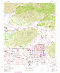 Yucaipa 1967 topographic map thumbnail