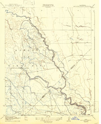Santa Rita Bridge 1922 topographic map thumbnail
