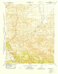 Santiago Creek 1945 topographic map thumbnail