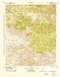 Sawmill Mountain 1944 topographic map thumbnail