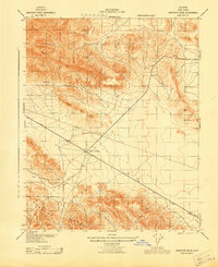 Sawtooth Ridge 1943 topographic map thumbnail