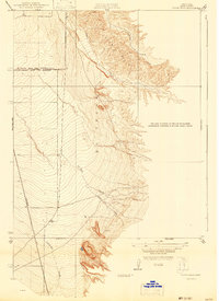 Tejon Hills 1933 topographic map thumbnail