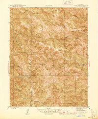 Tombs Creek 1945 topographic map thumbnail