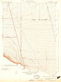 West of Tejon Hills 1934 topographic map thumbnail