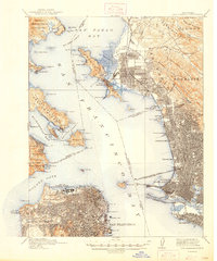 San Francisco 1915 topographic map thumbnail