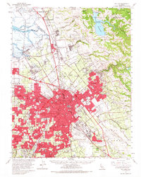 San Jose 1961 topographic map thumbnail