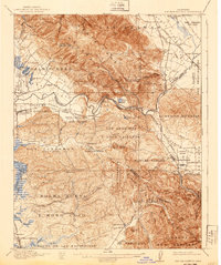 San Juan Bautista 1917 topographic map preview