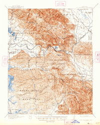 San Juan Bautista 1917 topographic map preview