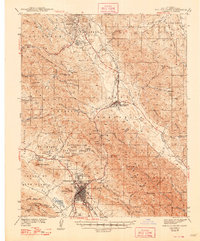 San Luis Obispo 1942 topographic map thumbnail