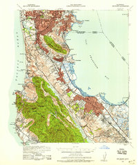 San Mateo 1939 topographic map thumbnail