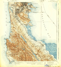 San Mateo 1915 topographic map thumbnail