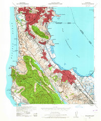 San Mateo 1939 topographic map thumbnail