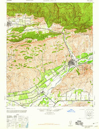 Santa Paula 1947 topographic map thumbnail