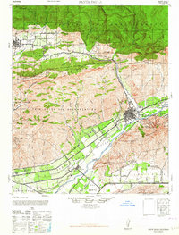 Santa Paula 1964 topographic map thumbnail