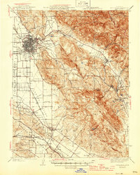 Santa Rosa 1944 topographic map thumbnail